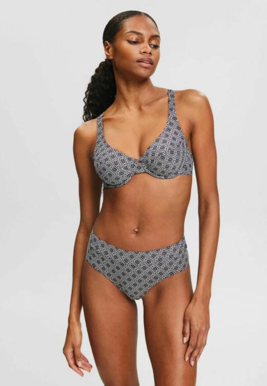 Esprit BikinSet zwart/wit motief