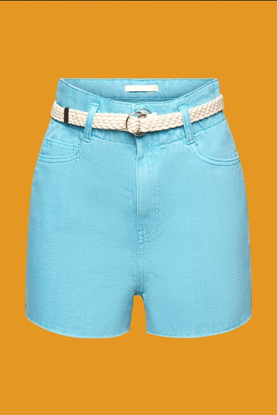 Esprit Cut-off denim short TURQUOISE