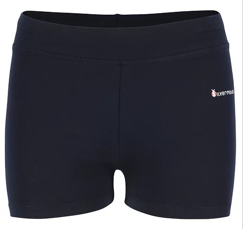 Aanpassende stretch short dames - kort blauw