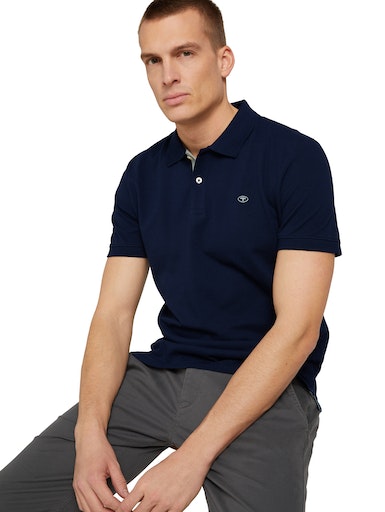 Tom Tailor Polo Regular Fit Polo kraag Sky Captain Blue