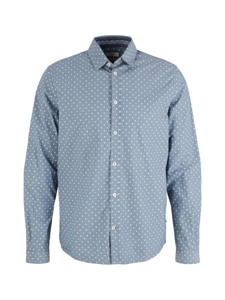 Tom Tailor printed shirt blauw