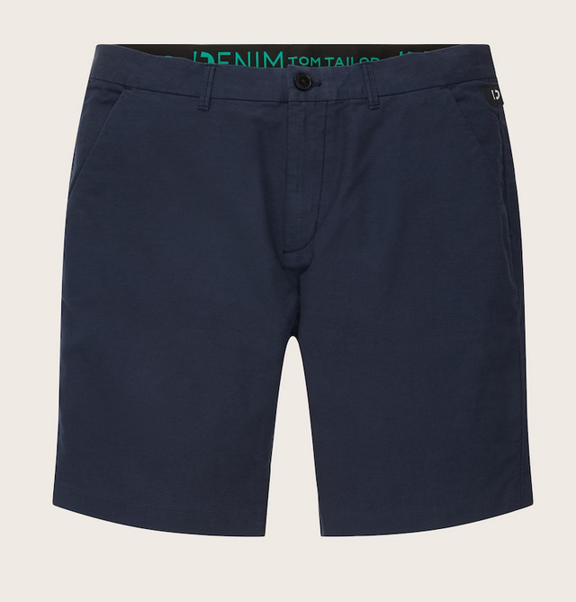 Tom Tailor chino short regular navy black dobby