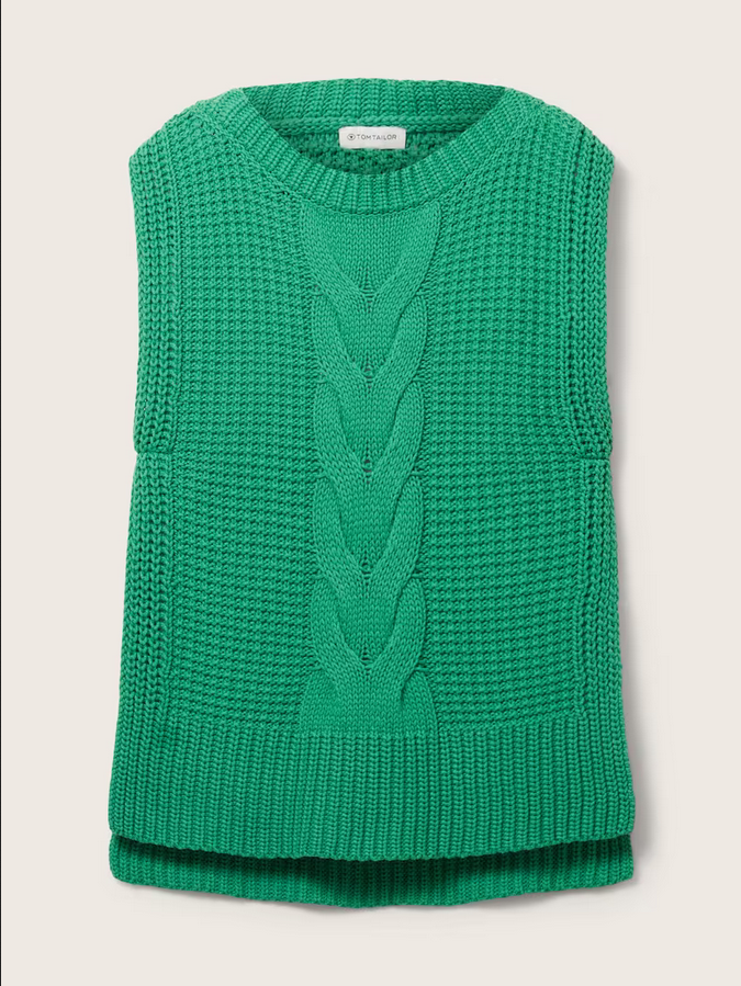 Tom Tailor Pullover s-less Vivid leaf green