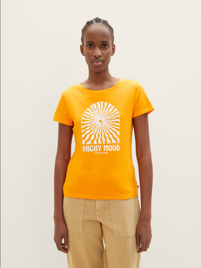 Tom Tailor T-Shirt met print mango