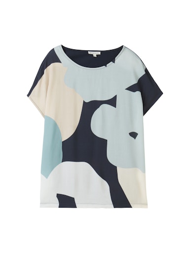 Tom Tailor T-Shirt met print dames sky captain blue