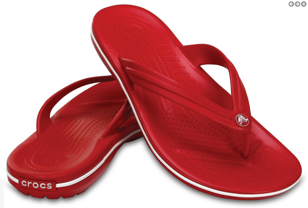 Crocs teenslippers Crocband rood