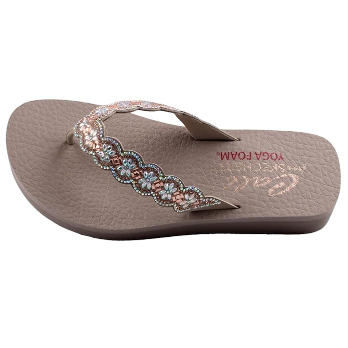 Skechers VINYASA - HAPPY SPRING slipper dames Beige