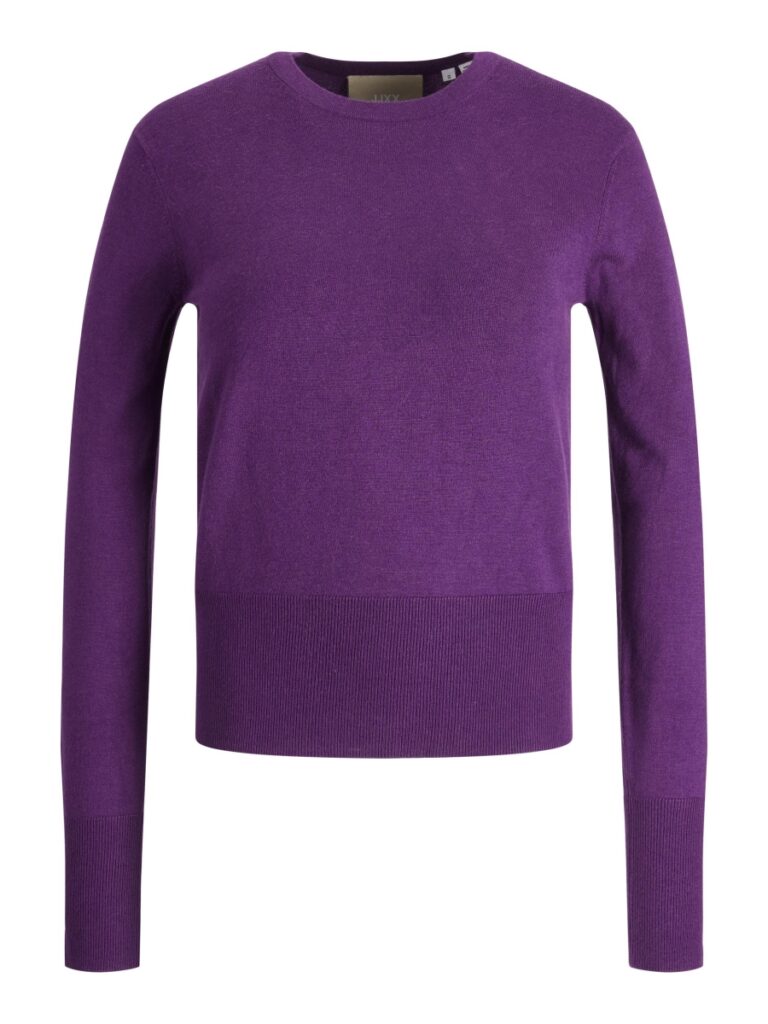 JJXX LARA SOFT CREW NECK ronde kraag Acai paars