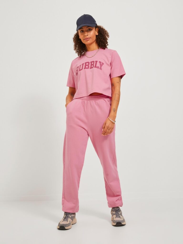 JJXX JADA SOFT Relax High Waste broek rose