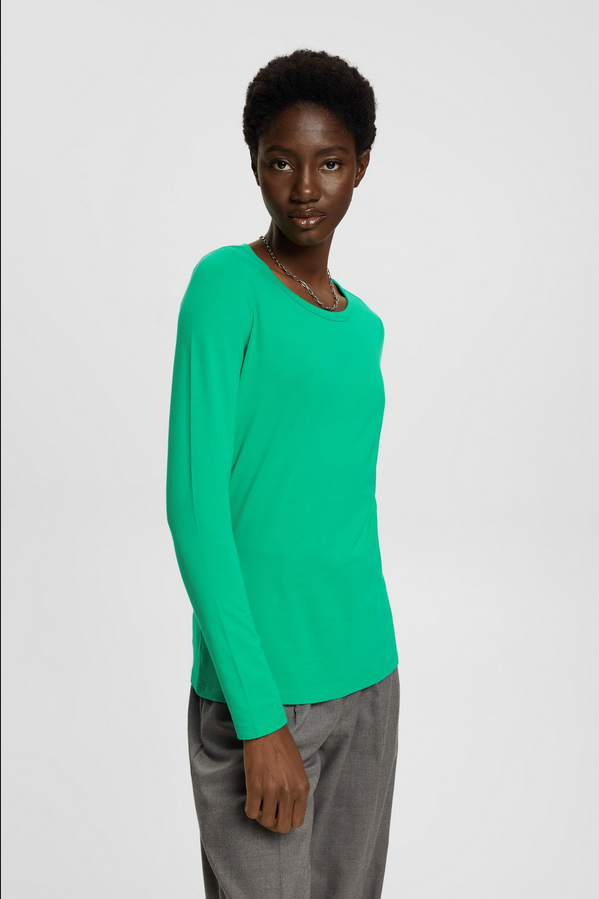 Esprit T-Shirt lange mouw Lichtgroen