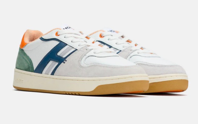 HOFF Metropole sneaker heren oranje/beige/saliegroen/petrol