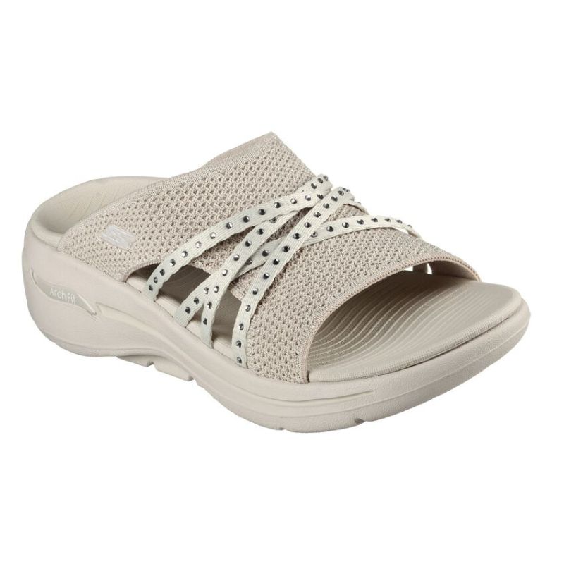 Skechers Arch Fit Glisten Go Walk Slipper dames natural