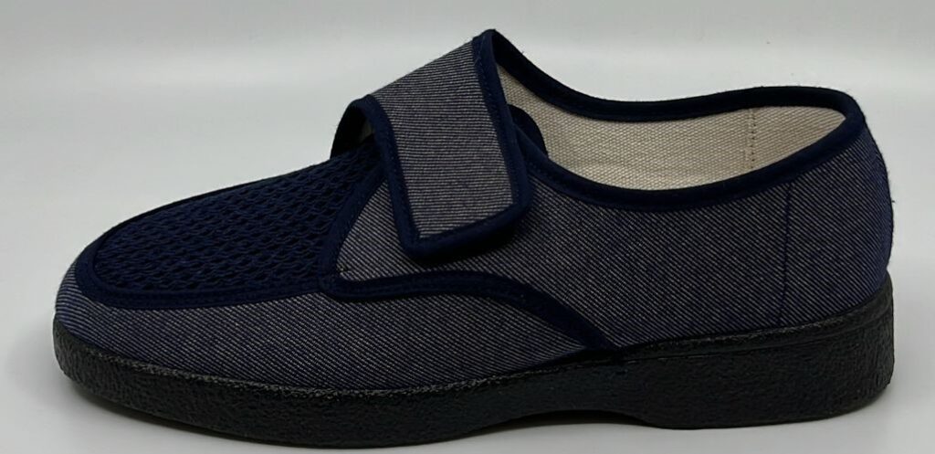 Fly Flot pantoffel heren gesloten velcro donkerblauw