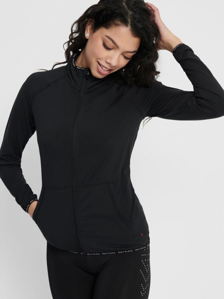 Only Play PERFORMANCE ATHLETIC BAY HIGHNECK ZIP zwart