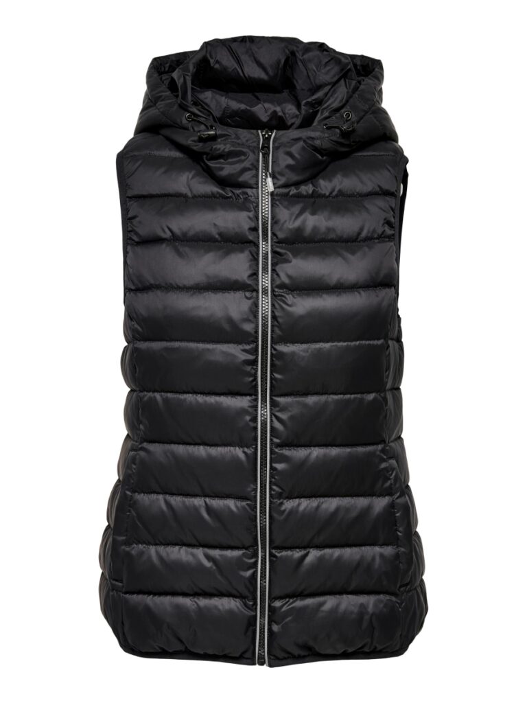 Only Play Tahoe hoodie zonder mouwen body warmer zwart