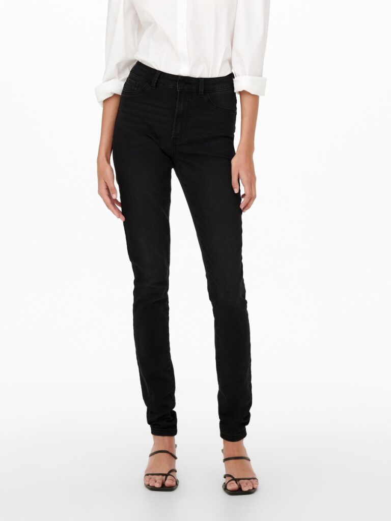 JDY TULGA HIGH SKINNY jeans zwart