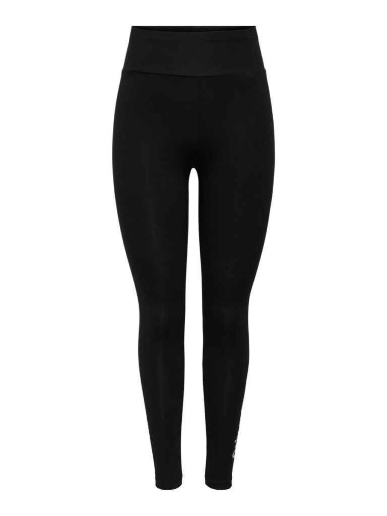 Only Play high waist legging met logo zwart