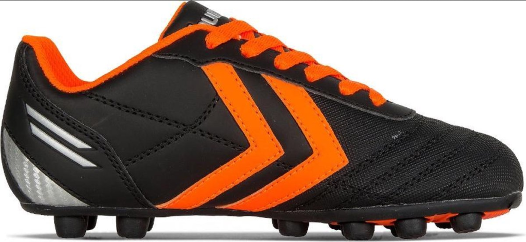 Hummel - Jesper JR FG - Voetbalschoenen - Kinderen - Zwart/Oranje