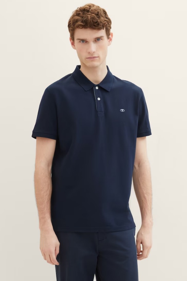 Tom Tailor Basic Polo heren marine