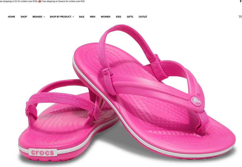 Crocs teenslippers Crocband Strap Flip kids Electric Pink