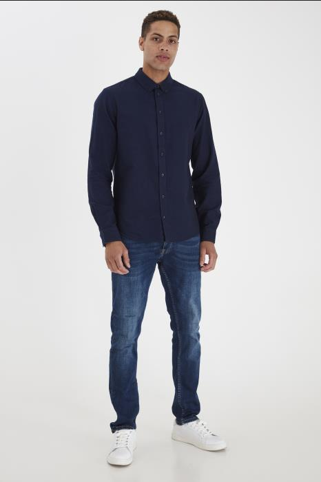 Blend BHNAIL hemd lange mouw Slim Fit Navy