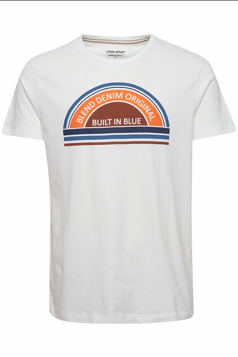 Blend T-Shirt Regular fit met logo oranje