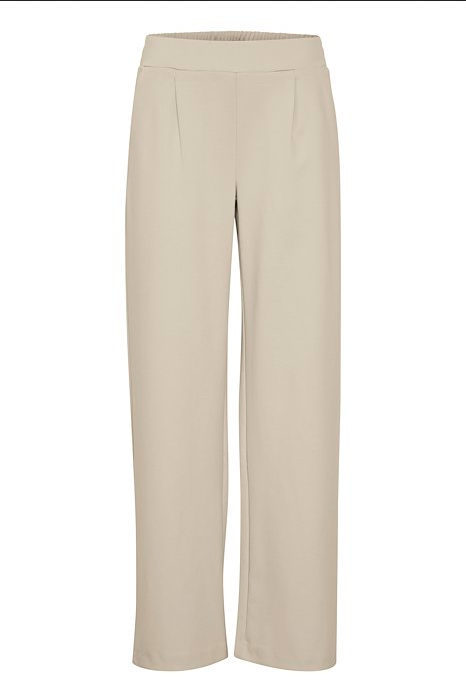 b.young Rizetta WIDE PANTS - JERSEY Safari Melange