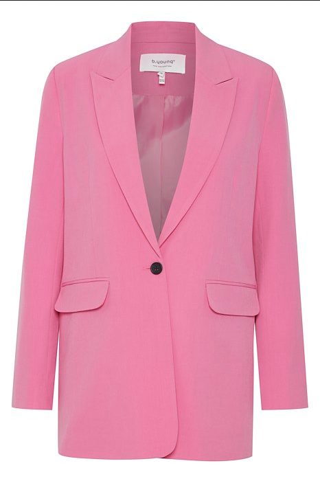 b.young DANTA BLAZER - HEAVY WOVEN Super Pink