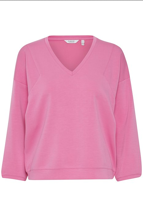 b.young PUSTI VNECK PULLOVER - JERSEY Super Pink