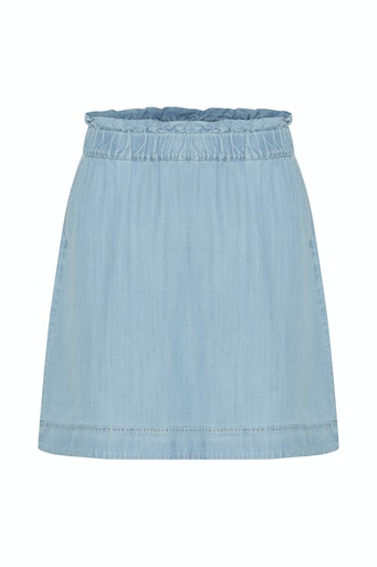 b. young Lana korte rok light blue denim