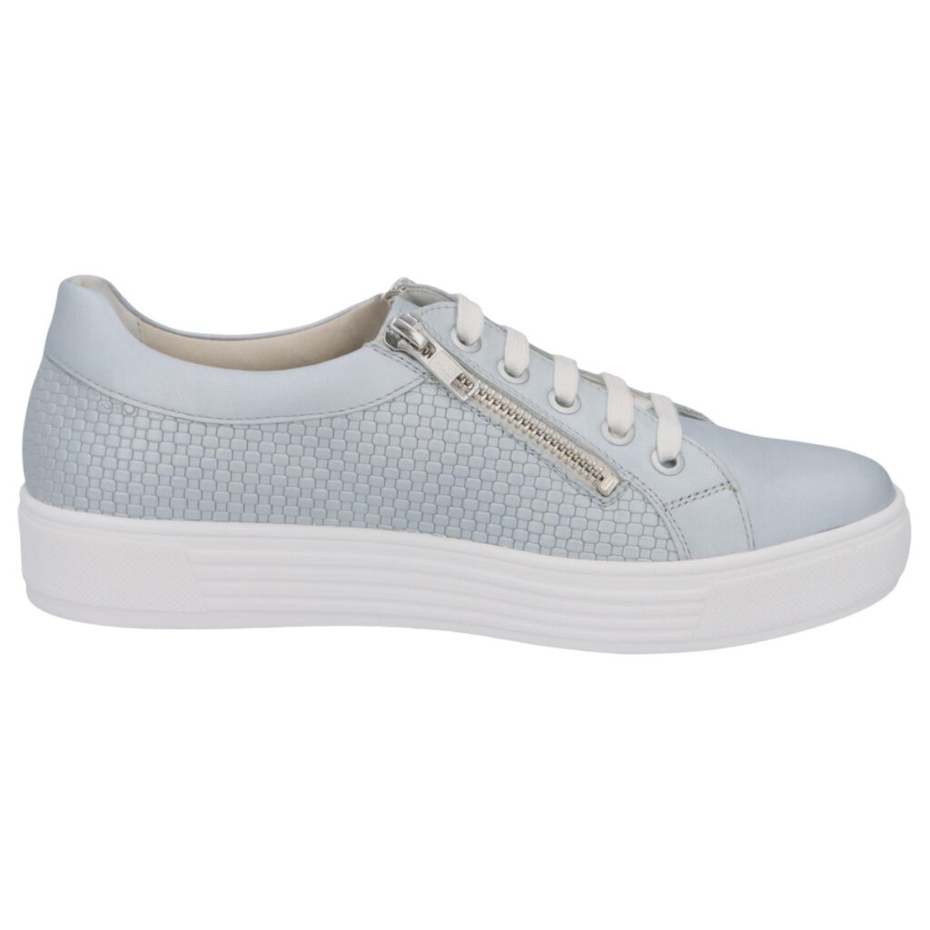 Solidus Kaja Hilton/Trenza dames sneaker blauw metallic