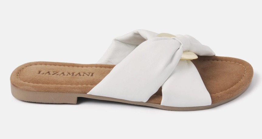 Lazamani DAMES SLIPPERS wit