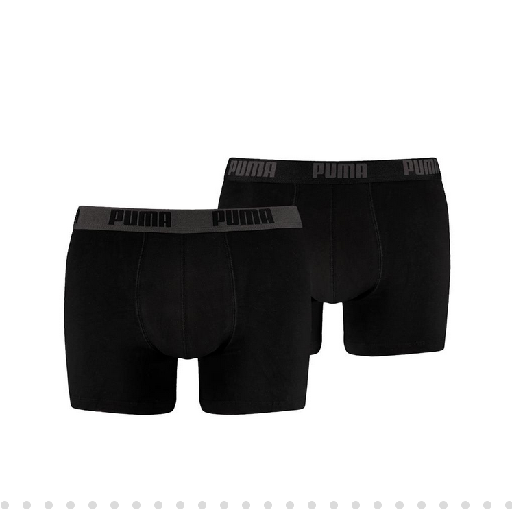 PUMA BASIC BOXER 2P zwart / zwart