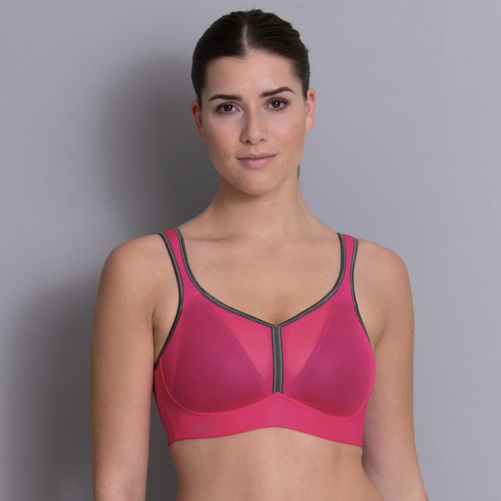 Anita air control Sportbeha met schalen Pink Antracite