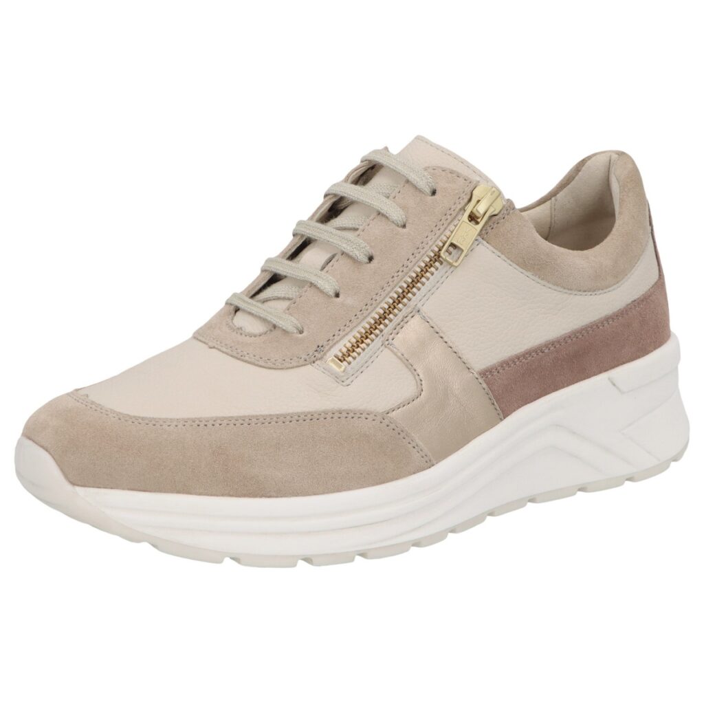 Solidus Karma loafer sneaker dames velours beige