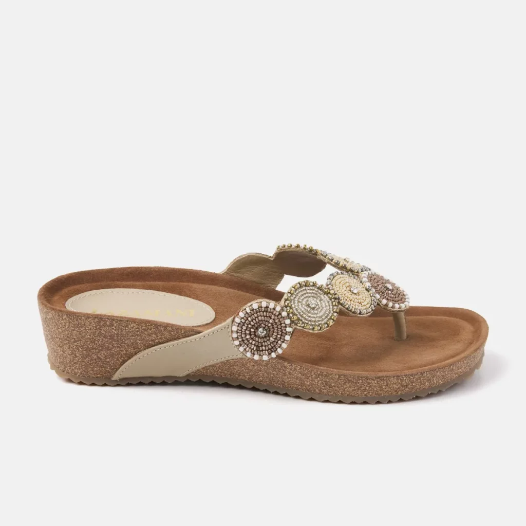 Lazamani DAMES SLIPPERS beige