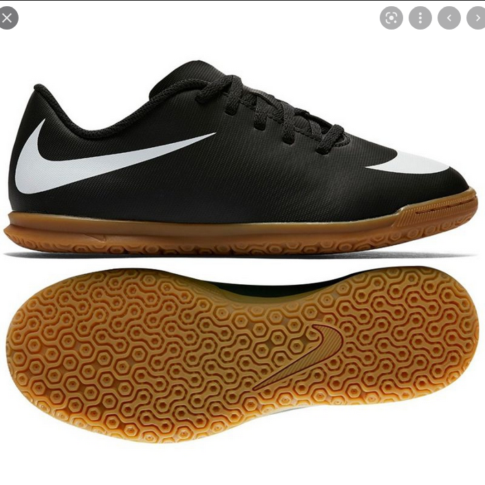 Nike Bravatax indoor voetbalschoenen kids zwart