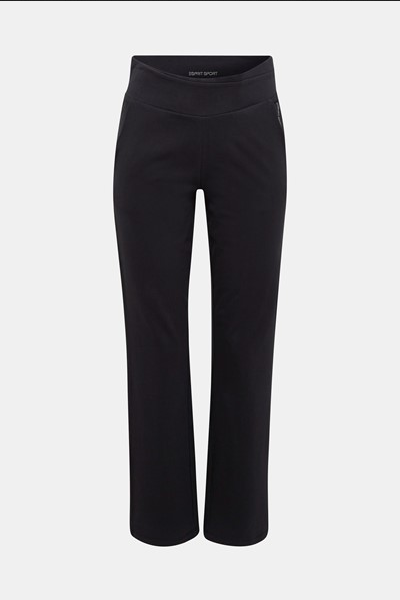 Esprit Jersey broek van organic cotton zwart