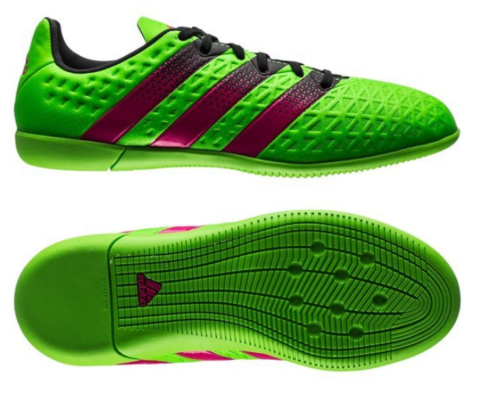 Adidas ACE 16.3 indoor voetbalschoenen junior Groen/Roze/Zwart