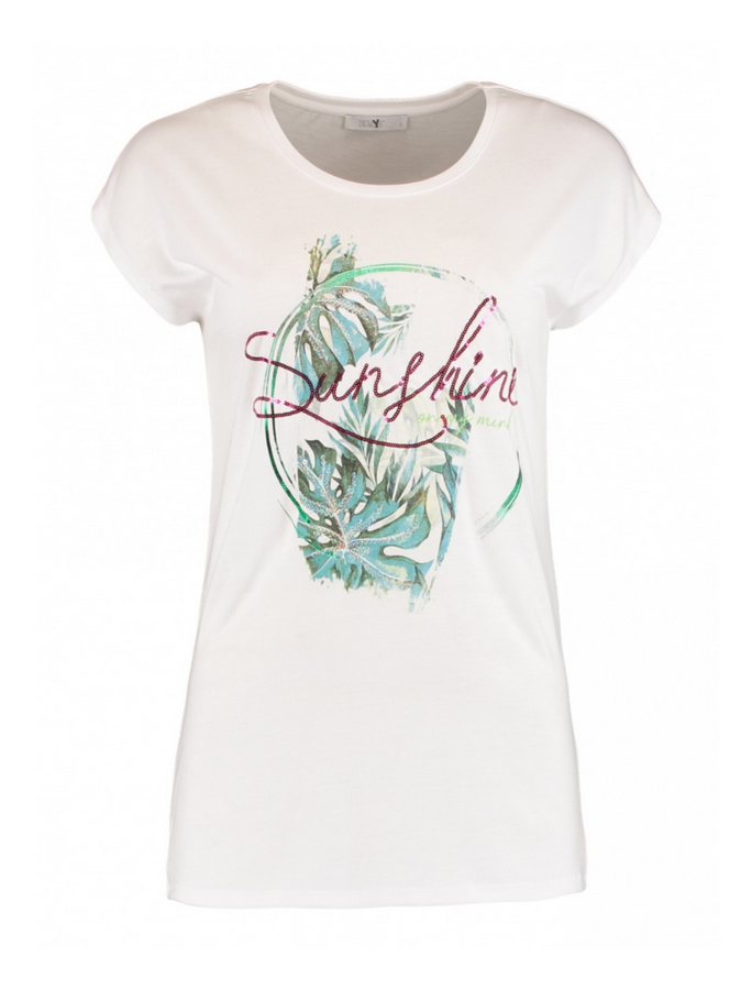 Hailys T-Shirt Quinn sunshine wit