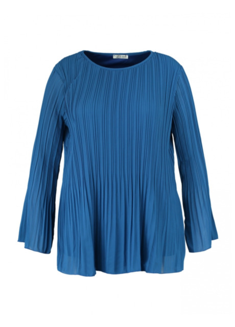 Zabaione blouse LS P TP Me44ta Z1 - Royal Blue