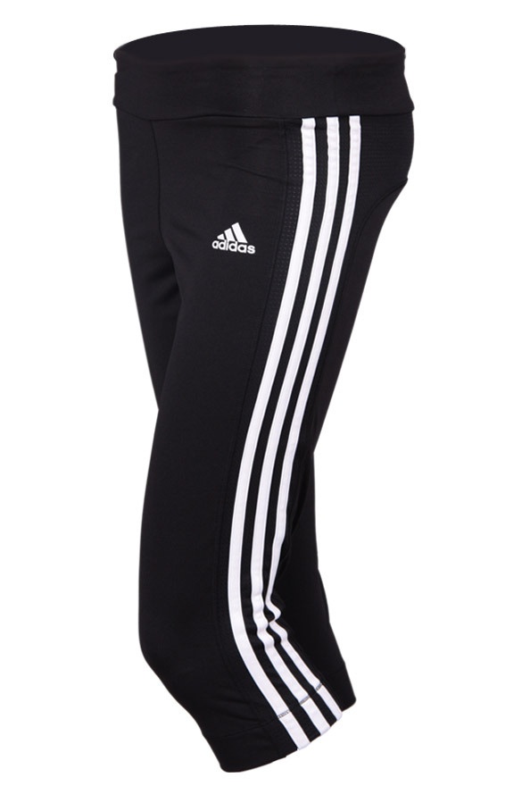 Adidas 3/4 Pant 3 stripes kinderen meisjes zwart