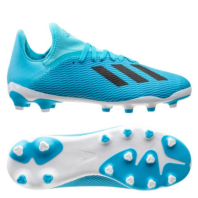 Adidas X 19.3 MG Hard Wired junior outdoor voetbalschoenen- Turquoise/Zwart