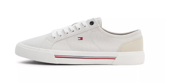 Tommy Hilfiger CORE CORPORATE CANVAS sneaker heren wit