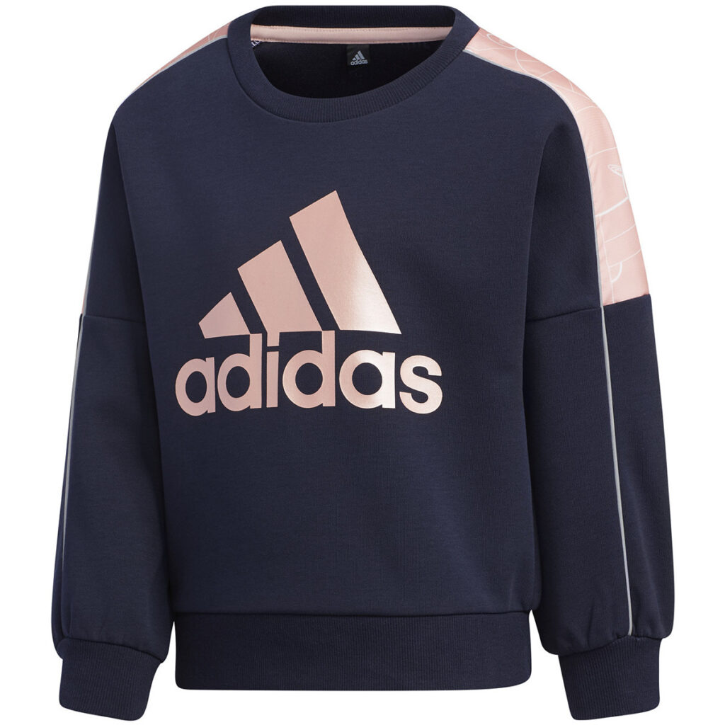 Adidas Sweatshirt kids logo blauw rose