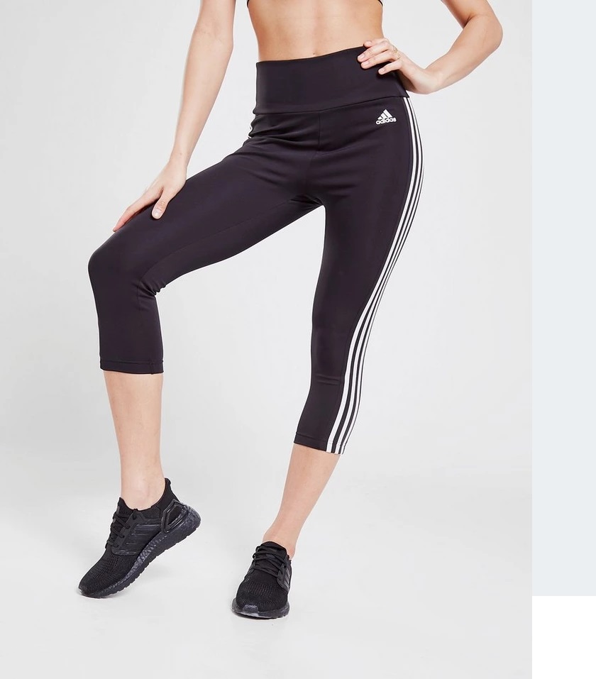 adidas 3-Stripes Capri Legging Dames zw