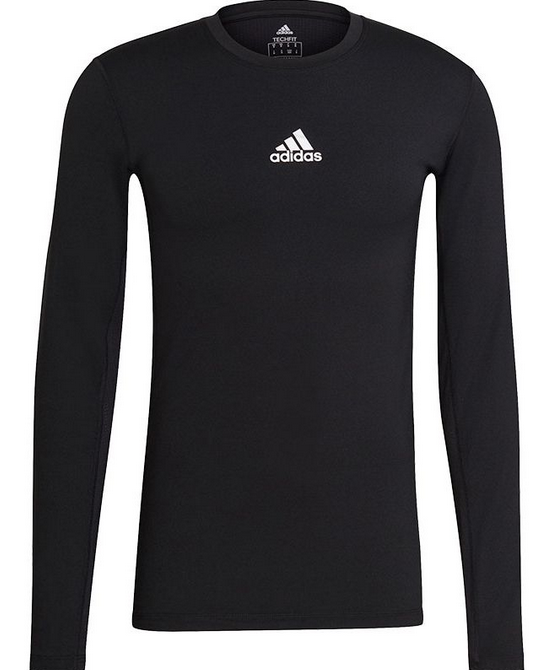 Adidas Thermo Shirt Lange mouwen Techfit man zwart