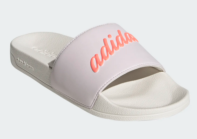 Adidas Adilette shower wit/lilla