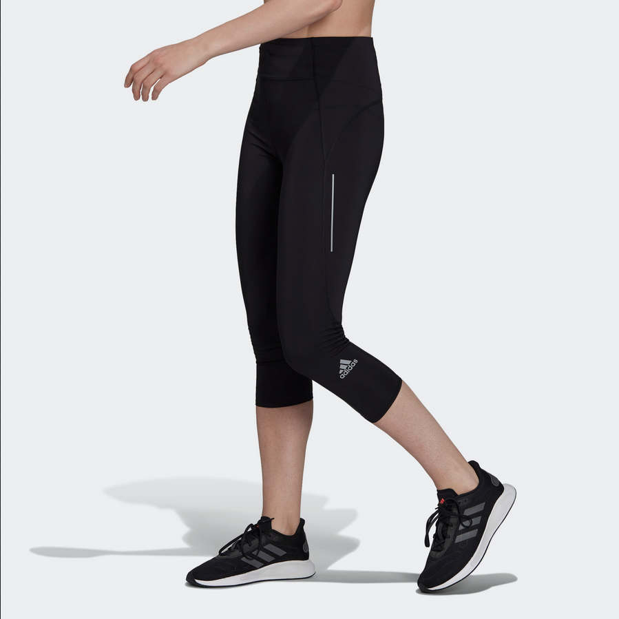 Adidas Own the Run 3/4 Running Leggings zwart