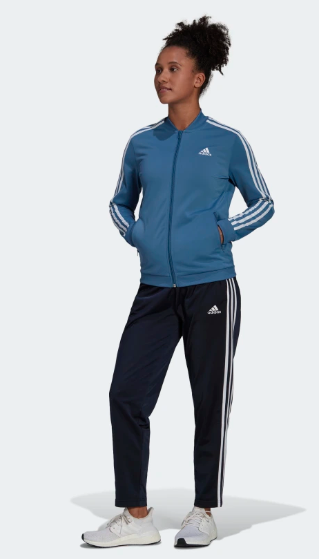 Adidas Essentials 3-Stripes Trainingspak altered blauw